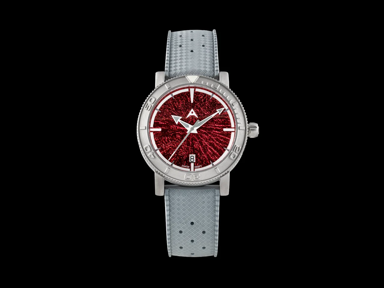 Aerotec Watches Aerotec Atlantic-The Minimalist Titanium Dive Watch - Raspbe 40 mm kol saati