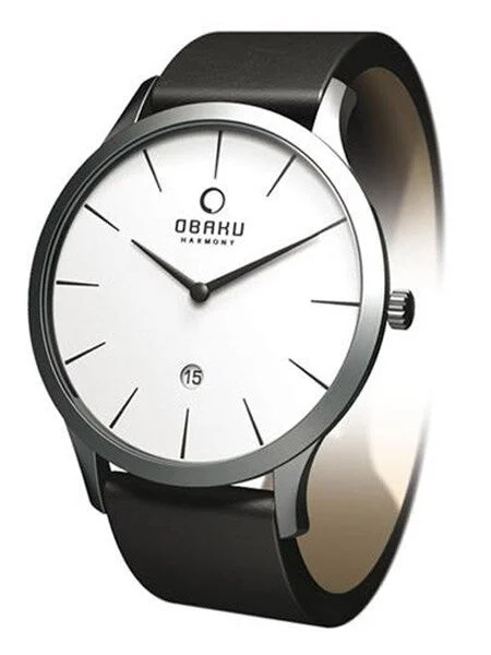 Obaku Harmony Satin Finish Stainless Steel Quartz Watch #V112GCIRB kol saati