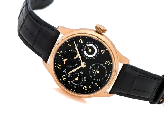 Iwc Portugieser IWC PORTUGIESER REF. 5032 PERPETUAL CALENDAR ROSE GOLD kol saati