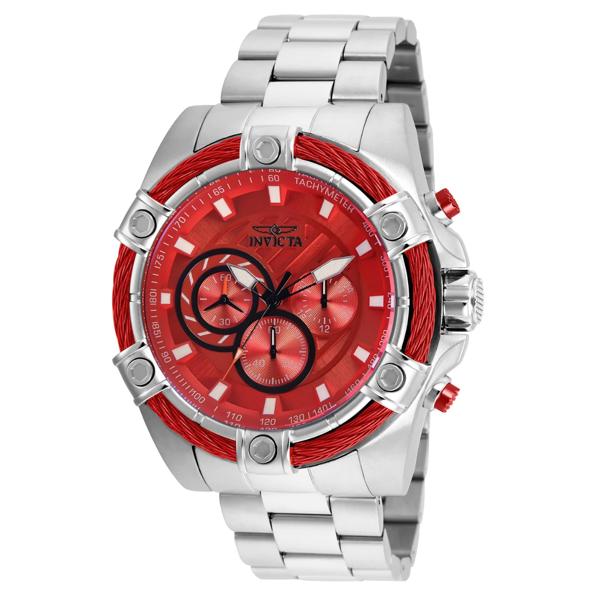 Invicta Bolt Ace Watch - 52mm. Steel (25514) 52 mm kol saati