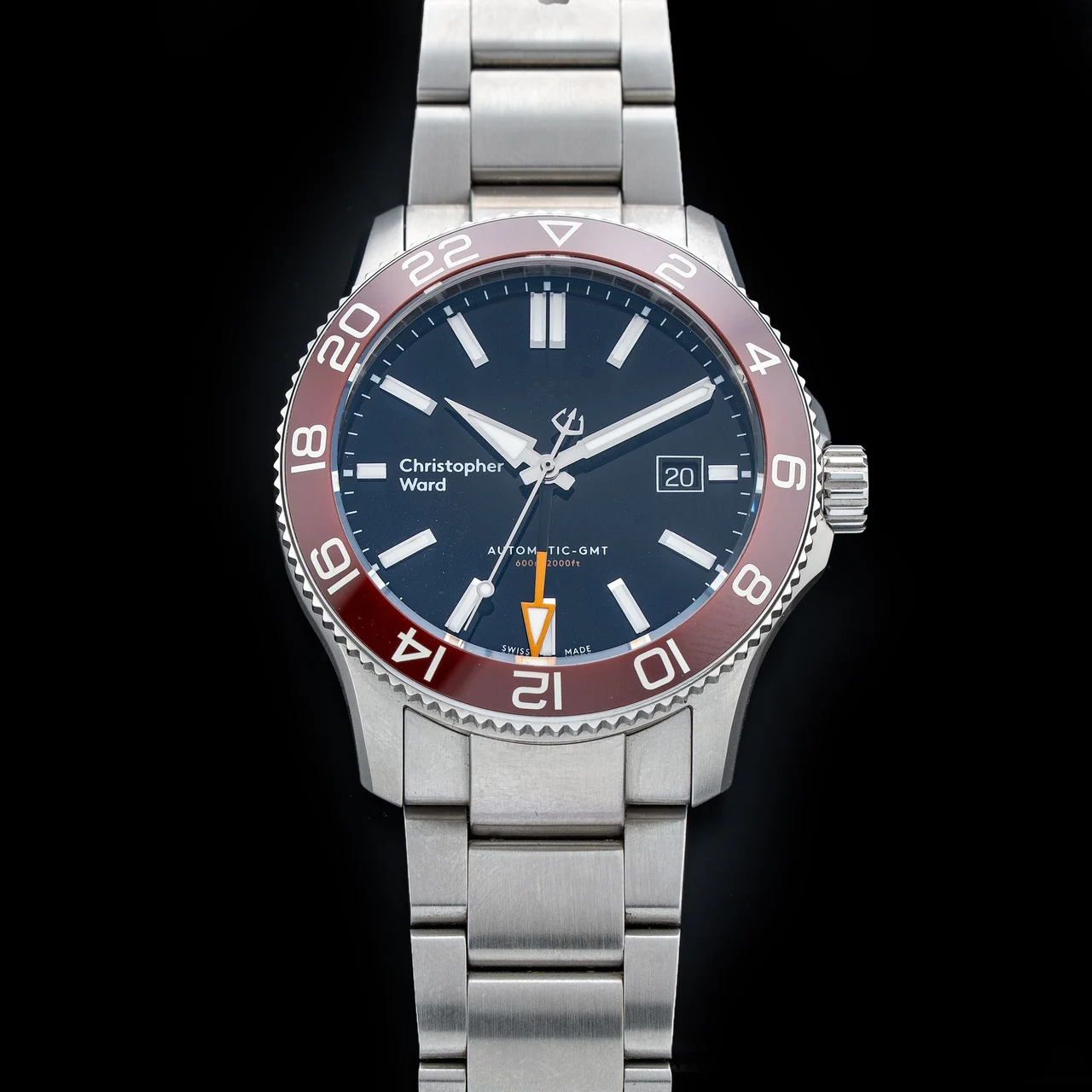 Christopher Ward Trident GMT 600 C60-42ADM3-S0RK0 210009N35285 kol saati