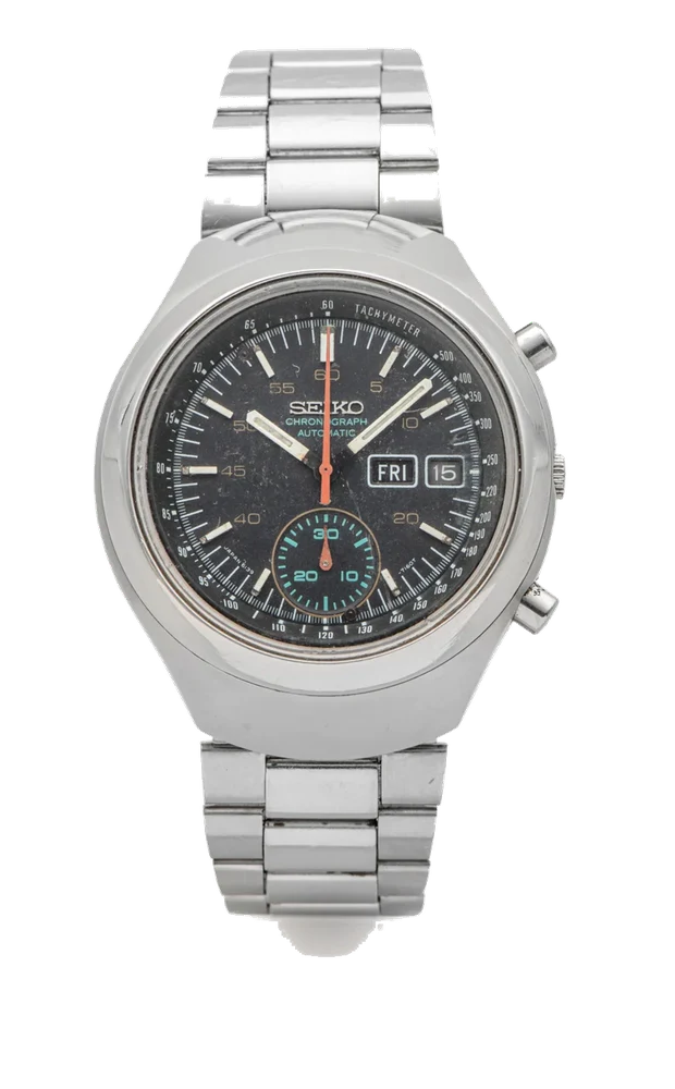 Seiko SEIKO, REF. 6139-7100, CHRONOGRAPH, DAY AND DATE, STEEL kol saati