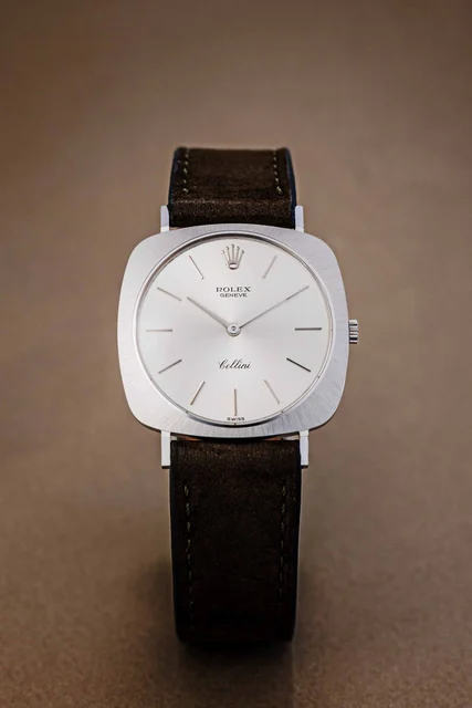 Rolex Cellini white gold ref. 3735 kol saati