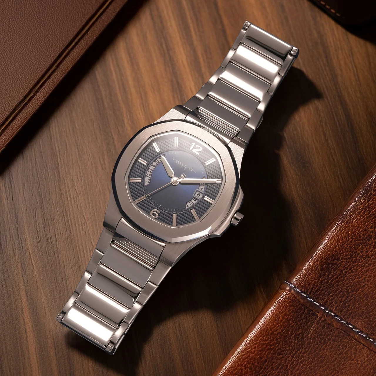 Elegance Supreme Stainless Steel Silver with Stainless Steel Silver Strap CF.1014.MS.5 42 mm kol saati