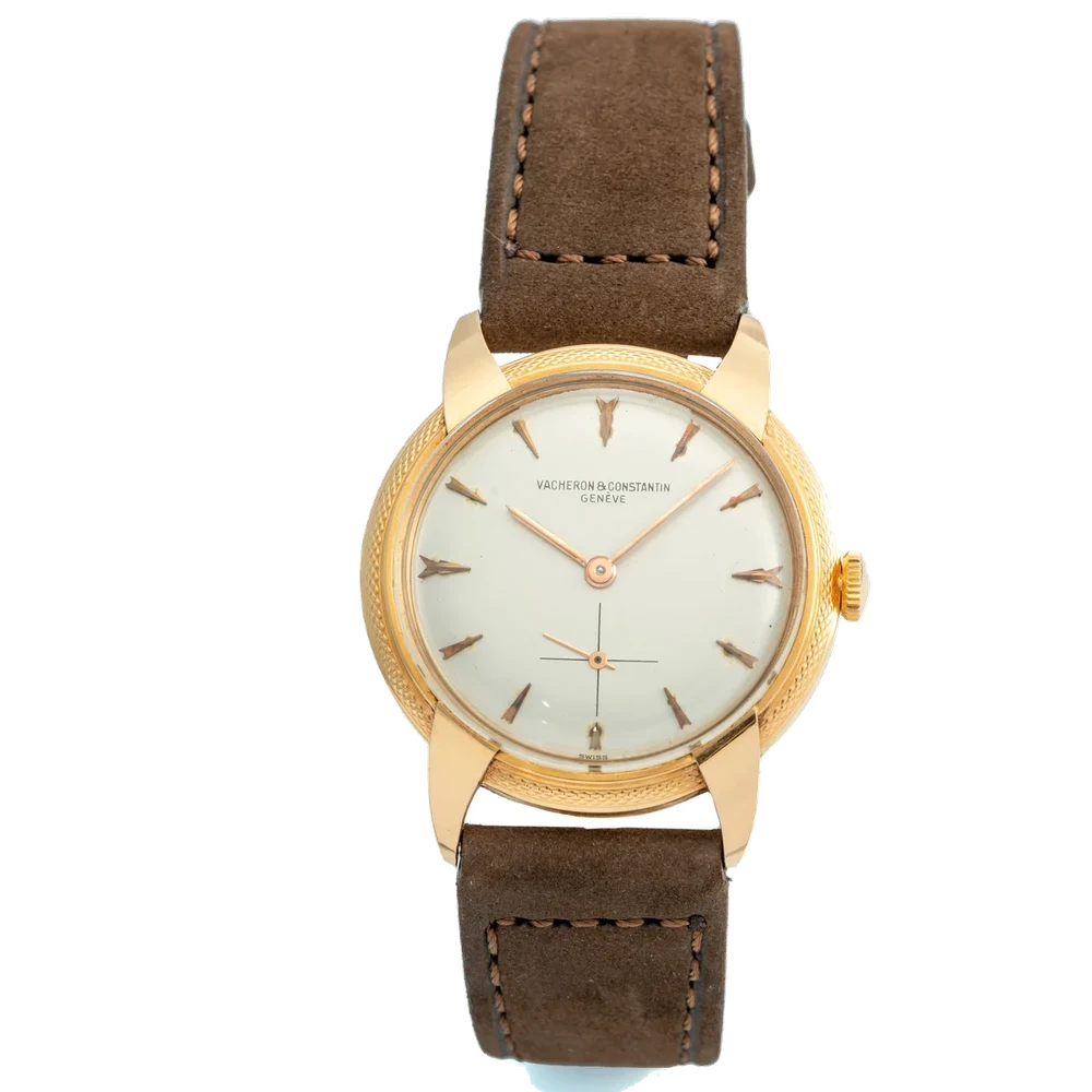 Vacheron Constantin VACHERON CONSTANTIN REF. 6022, HORN-SHAPED LUGS, 18K PINK GOLD kol saati