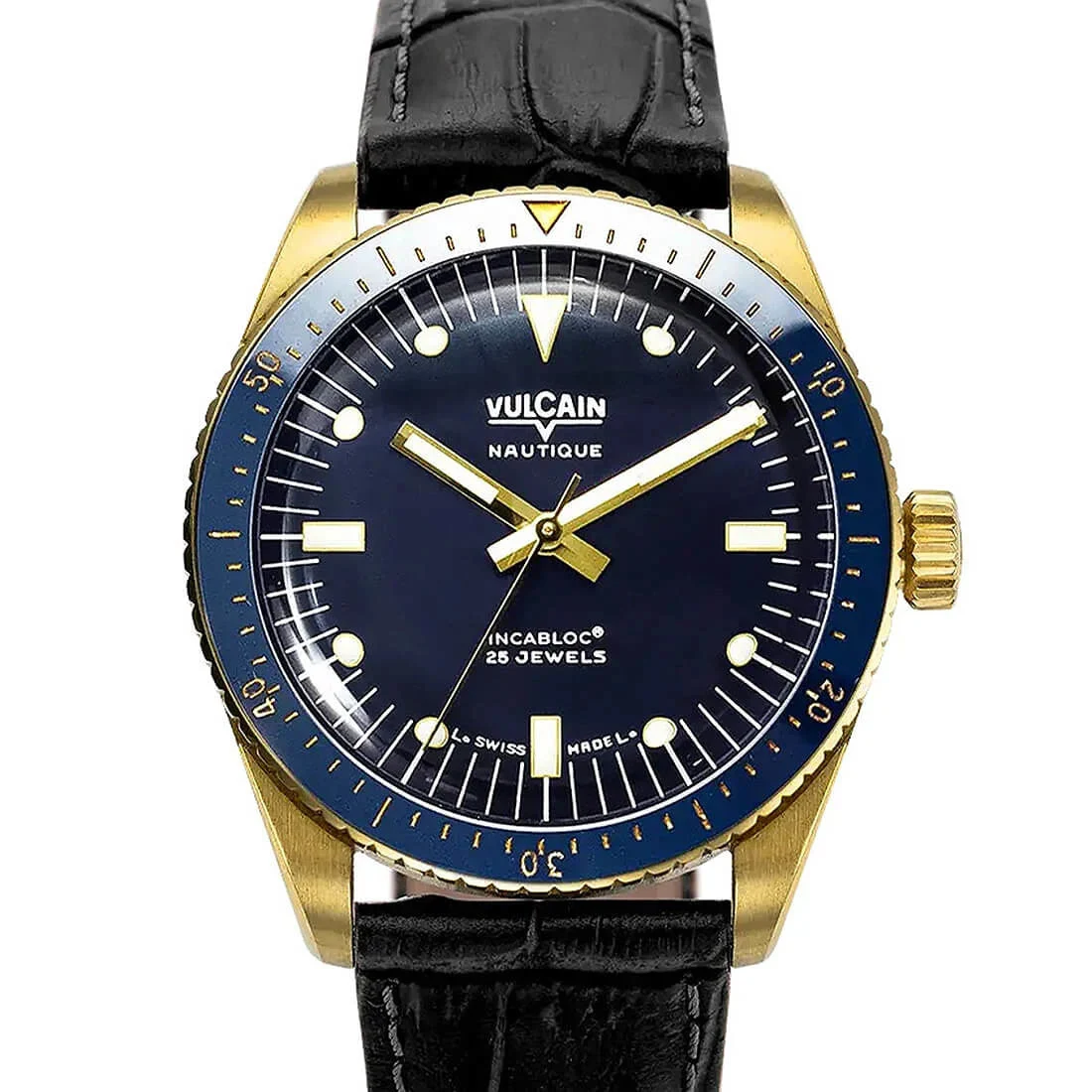 Vulcain Skindiver Nautique 42922 38 mm kol saati