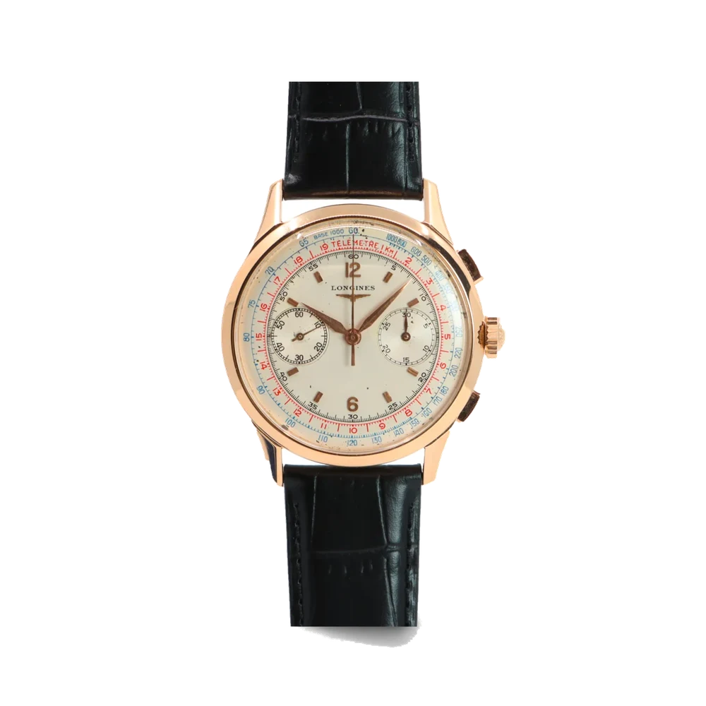 Longines Flyback-Chronograph 30CH in rose gold (1961) 5967-11114014 38 mm kol saati
