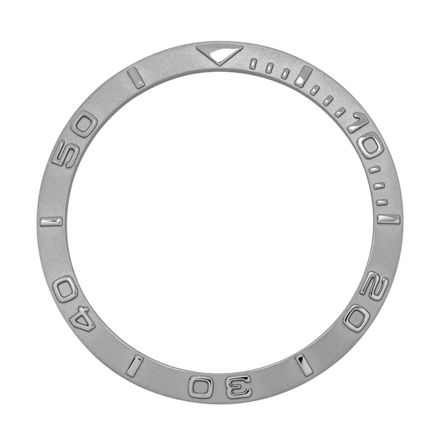 Islander Embossed Sloped SS Bezel Insert for Seiko SKX007, SKX009, SKX011 #C39 kol saati