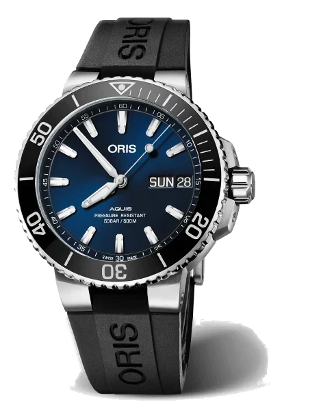 Oris Aquis Big Day Date 01 752 7733 4135-07 4 24 64EB 45.5 mm kol saati
