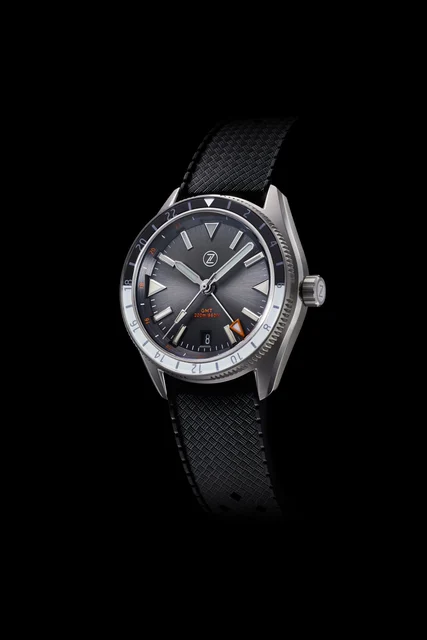 Zelos Horizons GMT 200m SS 'Slate Grey' kol saati