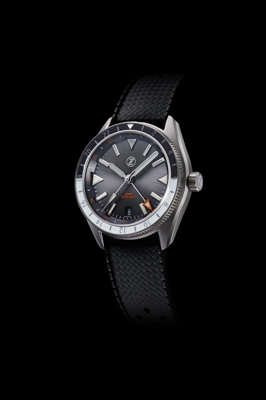 Zelos Horizons GMT 200m SS 'Slate Grey' 20 mm kol saati
