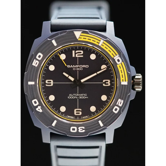 Bamford Matte Blue Ceramic 210009N31824 kol saati