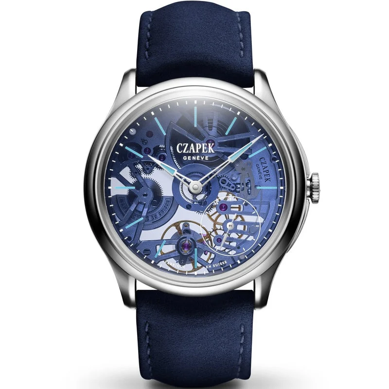CZAPEK Promenade Transparencies Aqua Blue 1705 38 mm kol saati