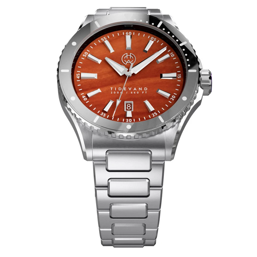 Henry Archer Tidevand Element Automatic Watch with Ignis Dial #HAC-TDE-IGN-CGR 47 mm kol saati