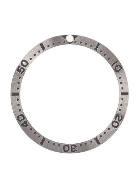 Islander Brushed Steel Bezel Insert for Seiko SKX007, SKX009, SKX011 with Luminous PIP #C2
