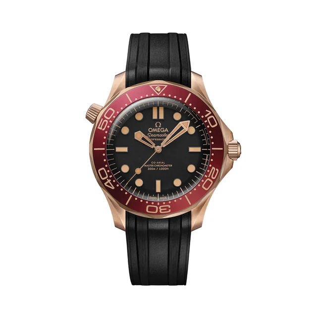 OMEGA Seamaster Diver 300M Bronze Gold 42mm - Black on Rubber Strap O21092422001003 kol sa