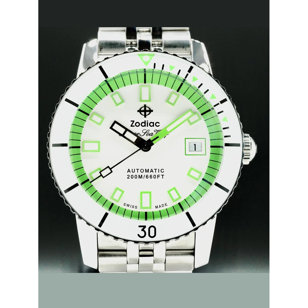 Zodiac Super Sea Wolf 53 Compression Neon 210000021196 40 mm kol saati