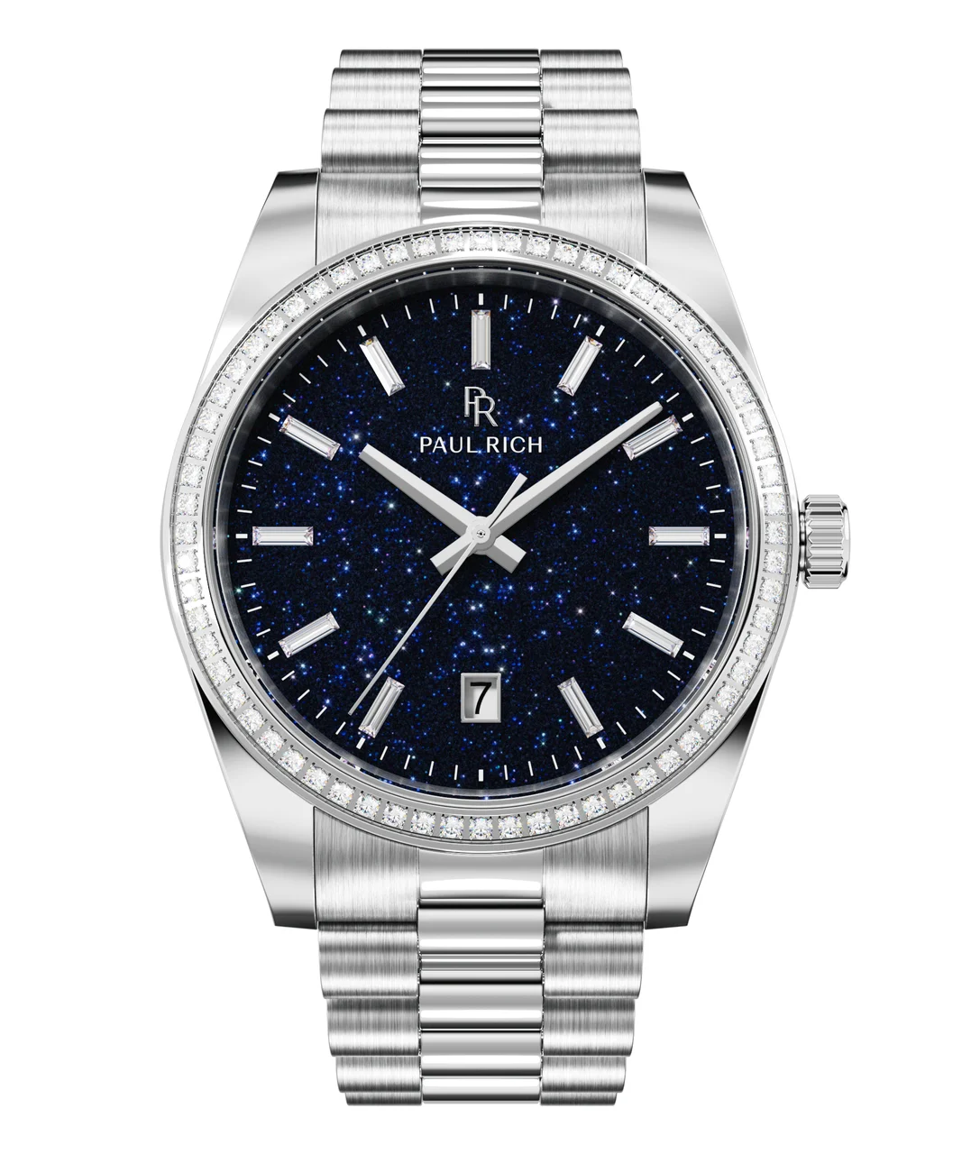 Paul Rich Legacy MoissanitePR179G - Aventurine Silver Blue 40 mm kol saati