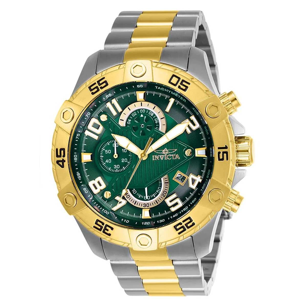 Invicta Rally Watch - 48mm, Steel, Gold (26099) 48 mm kol saati
