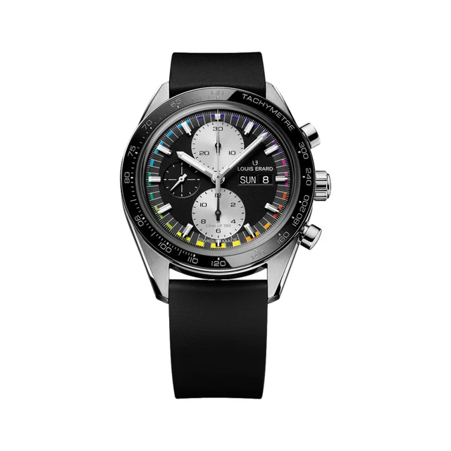 Louis Erard Sport Chronograph Rainbow 44mm - Black 78119TS32.BDF02 kol saati
