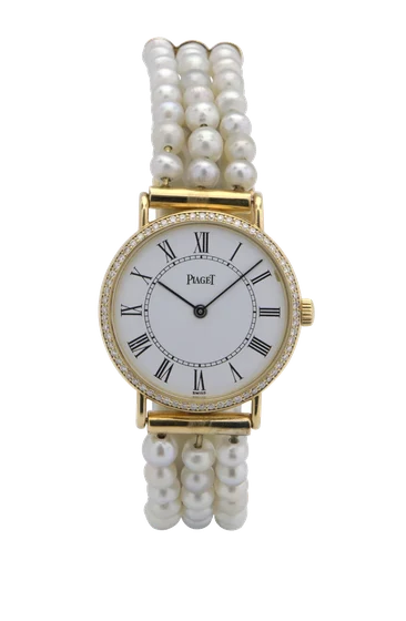 Piaget PIAGET, REF. 9005N, JOAILLERIE, YELLOW GOLD, DIAMOND SET AND PEARL kol saati