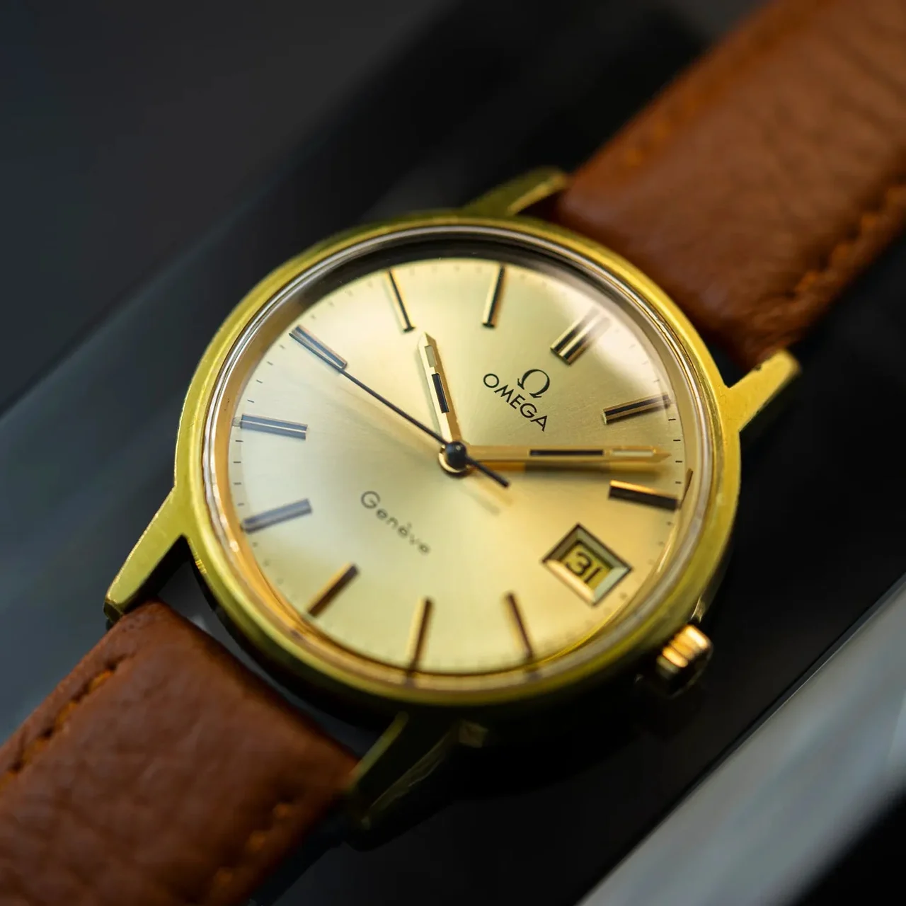 OMEGA Geneve, Ref. 136.098, Cal. 613, Men’s Dress Vintage Watch 34 mm kol saati