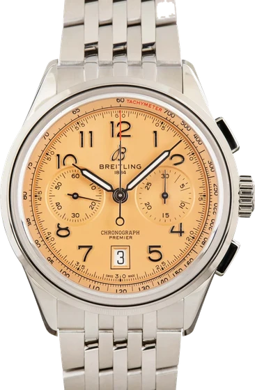 Breitling Premier B01 Chronograph 42 Copper Dial AB0145331K1A1 kol saati
