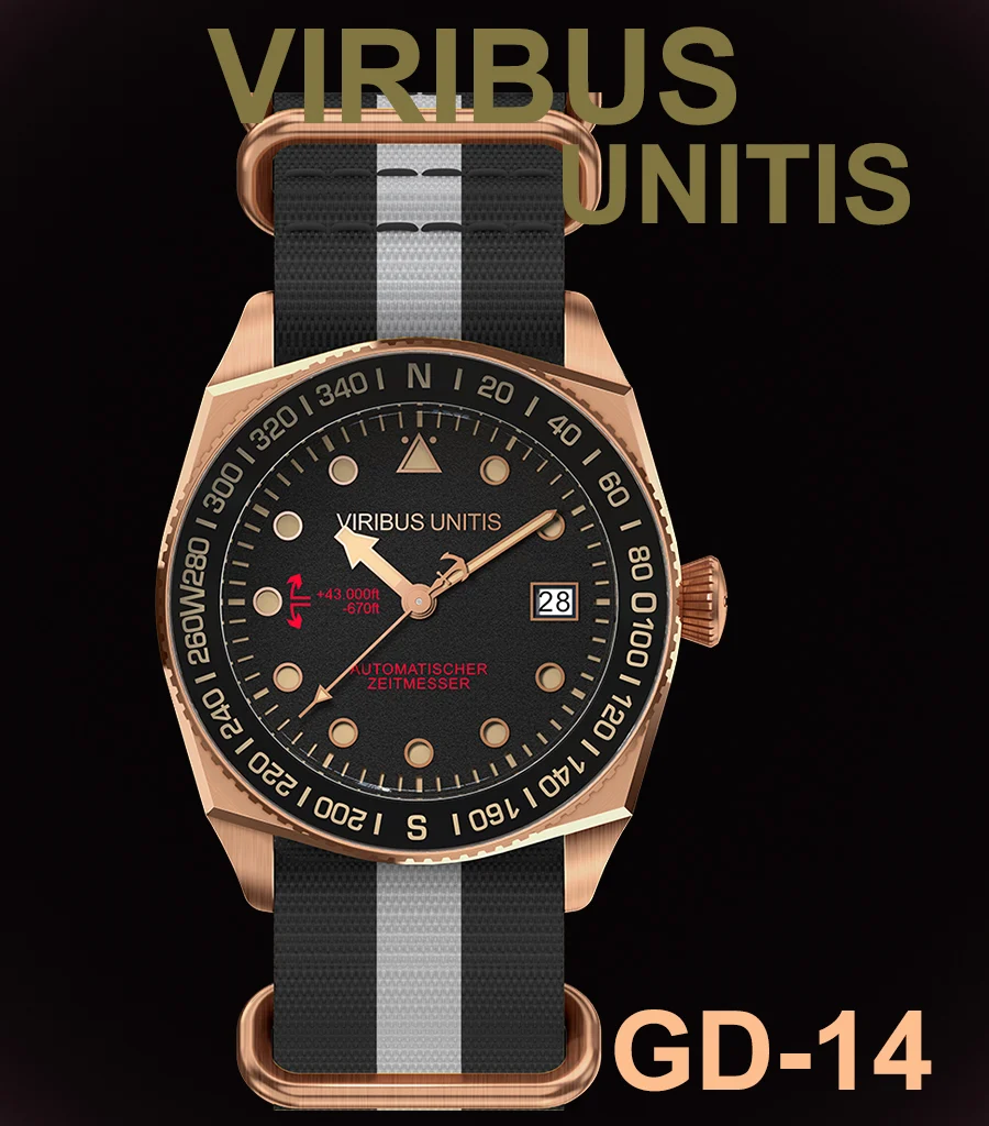 Viribusunitis Watches Viribusunitis Watches 0004-1-1-1-1 40 mm kol saati