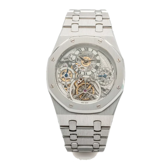 Audemars Piguet AUDEMARS PIGUET, REF. 25902, ROYAL OAK SKELETON TOURBILLON DATE, PLATINUM