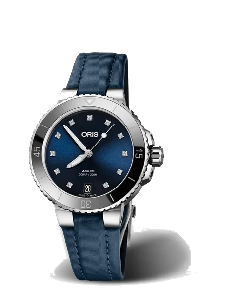 Oris Aquis Date Diamonds 01 733 7731 4195-07 5 18 46FC 36.5 mm kol saati