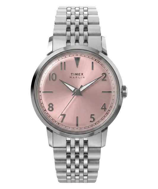 Timex Marlin® Quartz 34mm Stainless Steel Bracelet Watch TW6A03900VQ kol saati