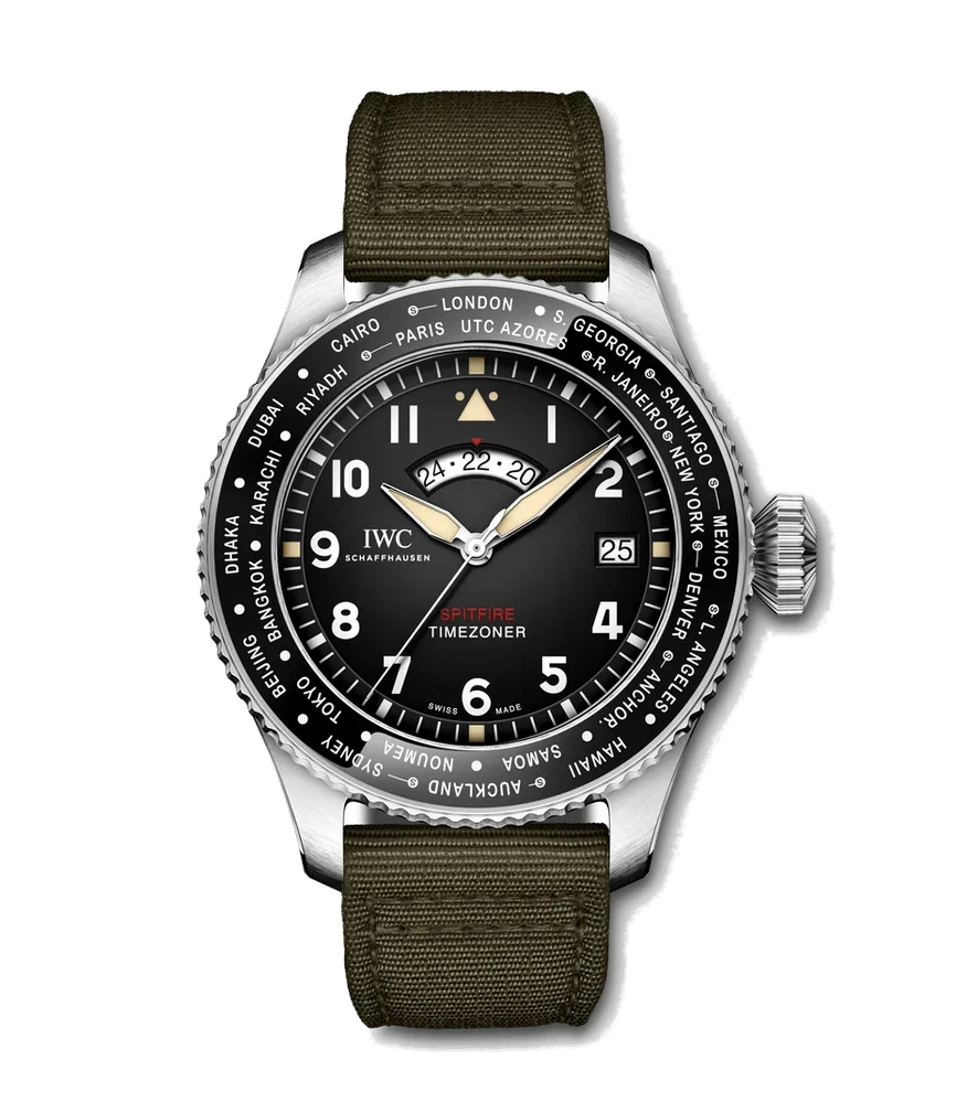 IWC Pilots Watch Timezoner Spitfire Edition The Longest Flight IW395501 46 mm kol saati