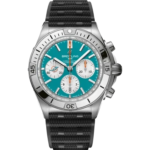 Breitling Chronomat B01 42 NFL Miami Dolphins Edition AB01342B1L2S1 42 mm kol saati