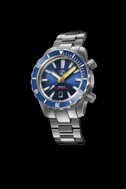 Zelos Abyss 3 3000m Steel Midnight Blue kol saati