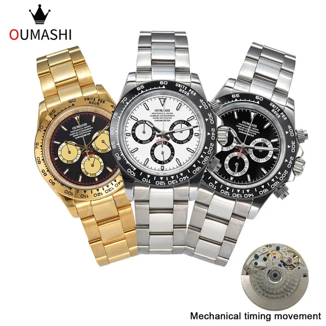 Tandorio Premium Oumashi Chronograph Automatic Dandong 7750 MOVT custom logo sapphire 40mm