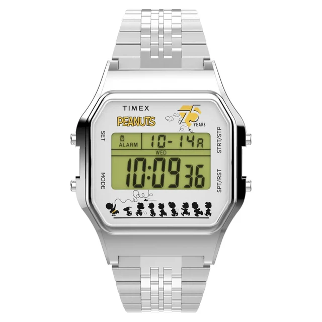 Timex Peanuts® T80 75th Anniversary Edition 34mm Watch #TW2Y20000 kol saati