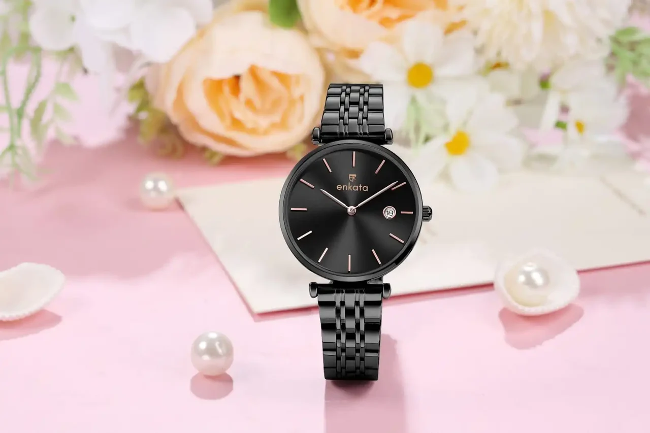 Enkatawatches Vela x Black Metallic 32 mm kol saati