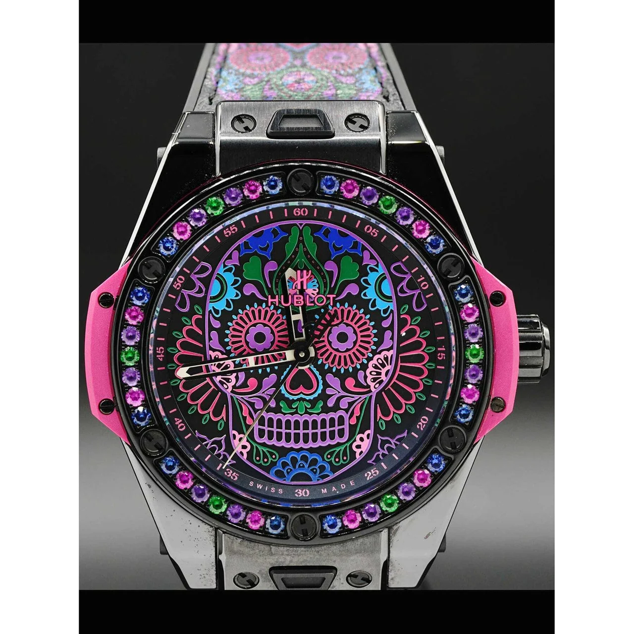 Hublot Big Bang Automatic Calavera Catrina 465.CX.1190.VR.1299.MEX18 210000026108 39 mm kol saati