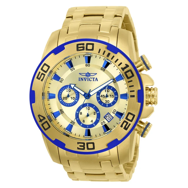 Invicta Pro Diver SCUBA Watch - 50mm, Gold (22320) kol saati
