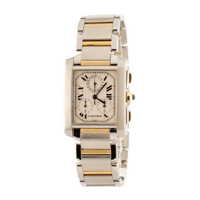 Cartier Tank Francaise W51004Q4 Steel & Gold kol saati