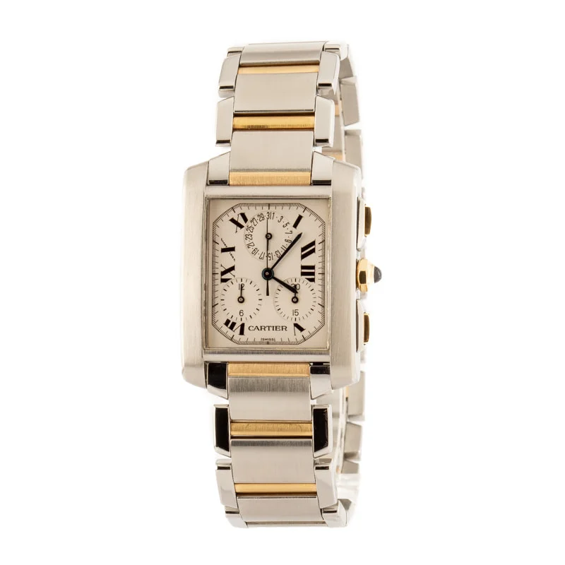 Cartier Tank Francaise W51004Q4 Steel & Gold kol saati