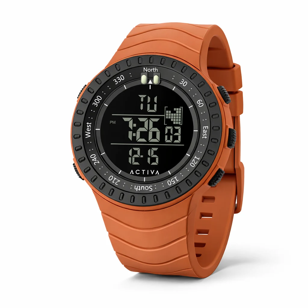 Activa Invicta Digital Watch - 53mm. Orange (ACW1237-006) kol saati