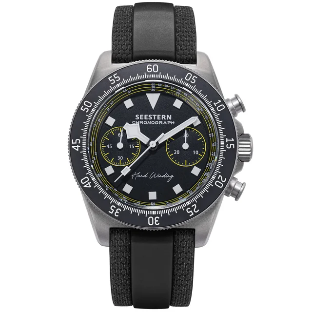 Sugess Seestern Chrono S443 Chronograph Yellow ST19 Movement Lumed kol saati