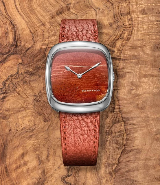Dennison ALD Stone Dial Watch Collection ALD-S-ST07-RED-R-SBKL kol saati
