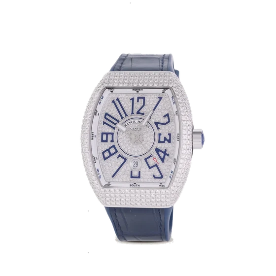 Franck Muller FRANCK MULLER, REF. V45.SC.DT.DCD.AC.BU, VANGUARD, UNWORN, STEEL kol saati