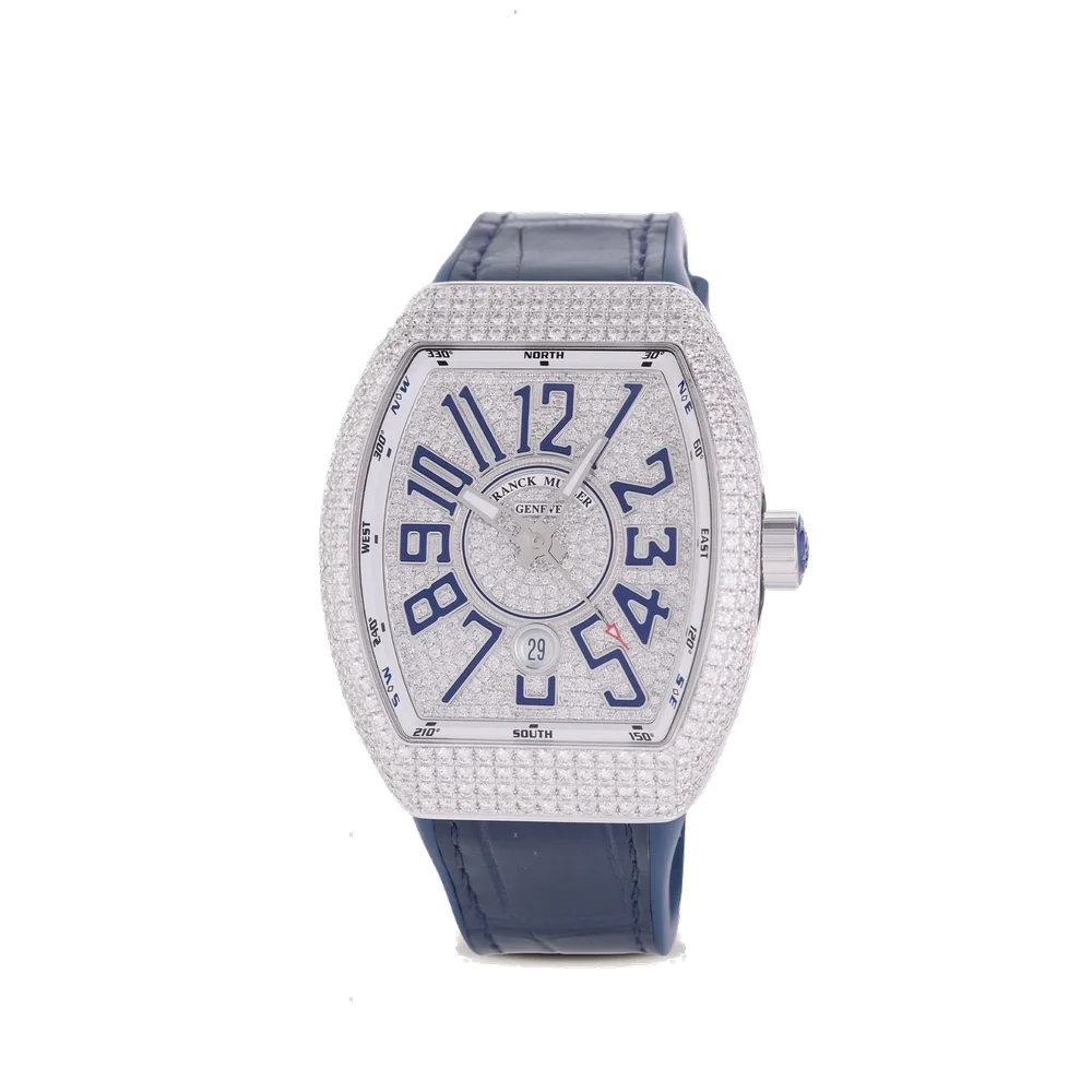 Franck Muller FRANCK MULLER, REF. V45.SC.DT.DCD.AC.BU, VANGUARD, UNWORN, STEEL kol saati
