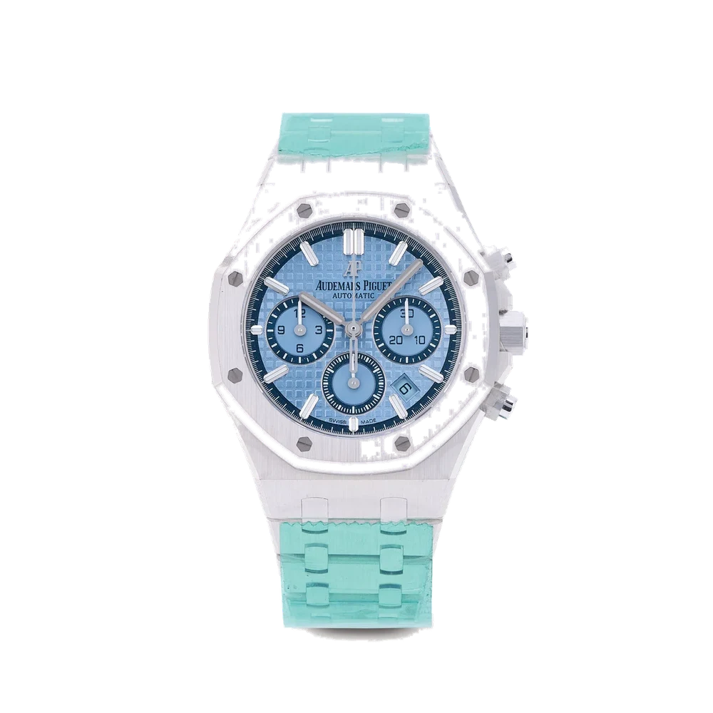 Audemars Piguet AUDEMARS PIGUET, REF. 26317BC, ROYAL OAK CHRONOGRAPH, UNWORN WITH STICKERS, LIMITED EDITION OF 100 PIECES, 18K WHITE GOLD kol saati