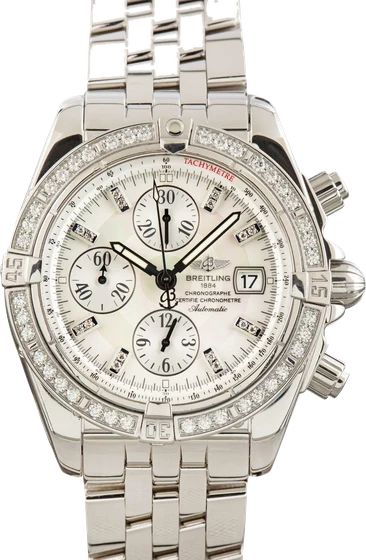 Breitling Chronomat Black Index Dial A13356 kol saati