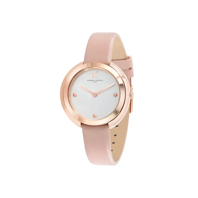 MONTMARTRE Rose Gold Watch with Pink Leather Strap CMC.8006 kol saati