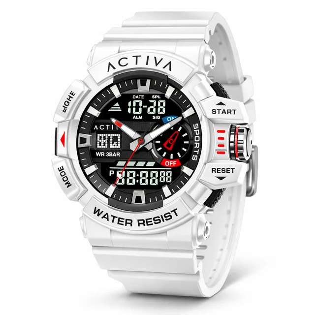 Activa Vord X Invicta Digital Watch - 49mm, White (ACW8043-004) kol saati